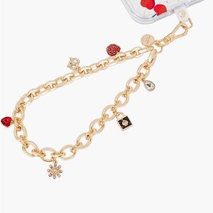 Kate Spade Gold Phone Charm NWT
